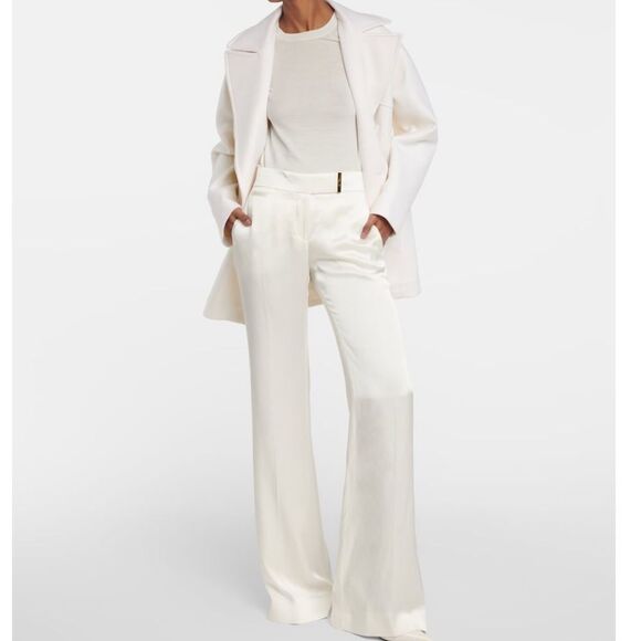 Tom Ford Women's Wide-Leg Satin Pants NWT Size 46 $1320 - Picture 2 of 7